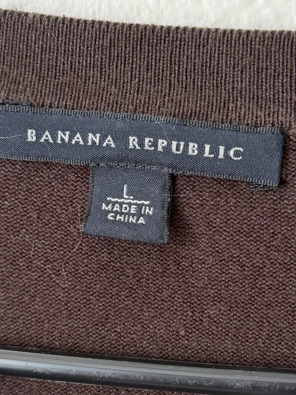 Banana Republic Silk Blend Chocolate Brown Cardigan With Open Bottom Women’s L - Picture 3 of 5